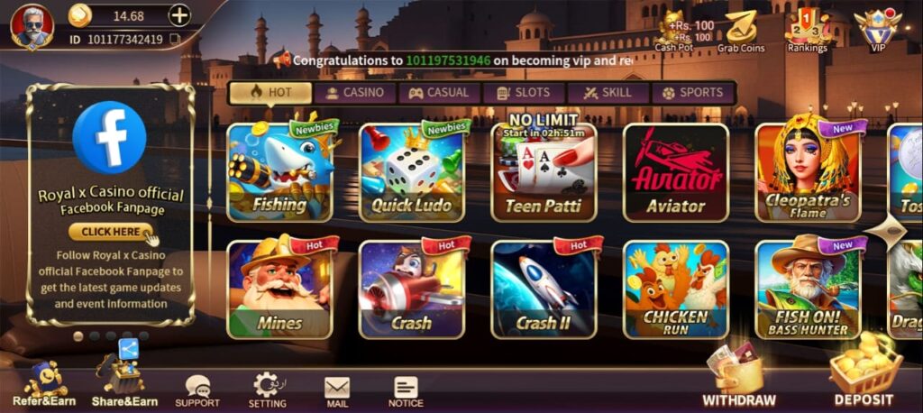 Royal X Casino Download APK